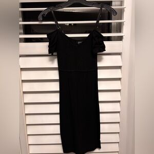 GUESS Black Off-Shoulder Dress